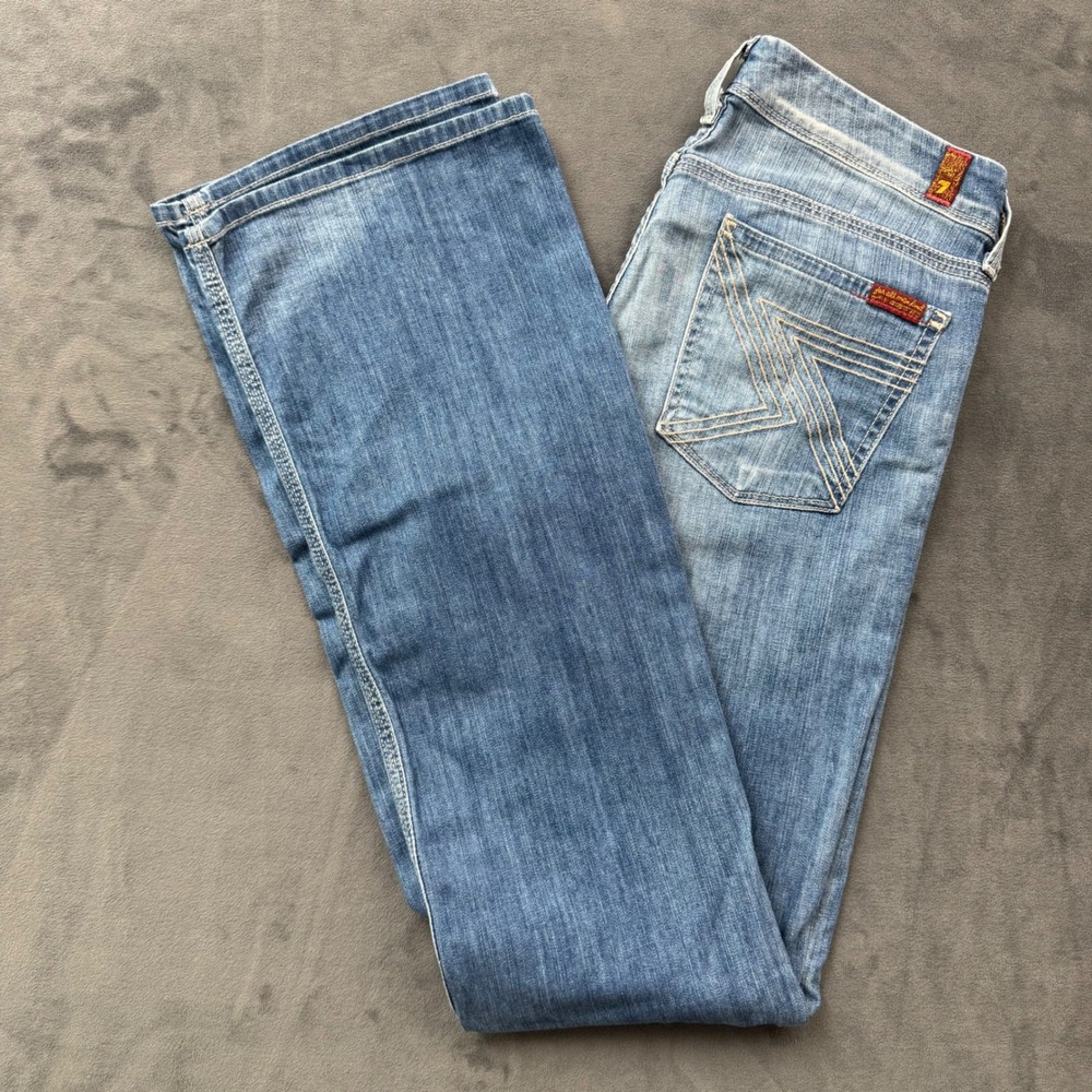 7 For All Mankind Kimmie Bootcut Jeans Light Wash A Pocket 27 U170R490S-490S
